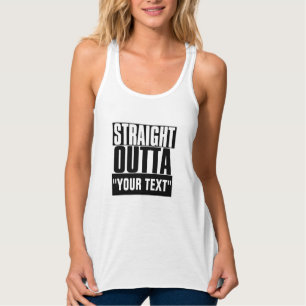 STEVIG OUTTA "JOUW TEKST" TANKTOP