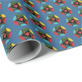 Stevig Portugees Kerstbundel patroon Cadeaupapier (Rol Hoek)