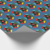 Stevig Portugees Kerstbundel patroon Cadeaupapier (Hoek)