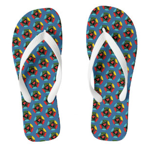 Stevig Portugees Kerstbundel patroon Teenslippers