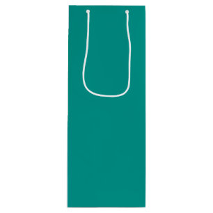 Stevig Tealgroen Wijn Cadeautas