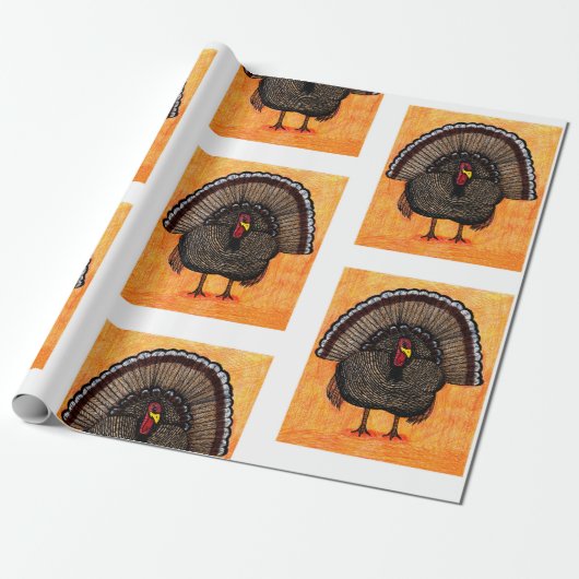 Stevig Turkije Cadeaupapier (Uitgerold)