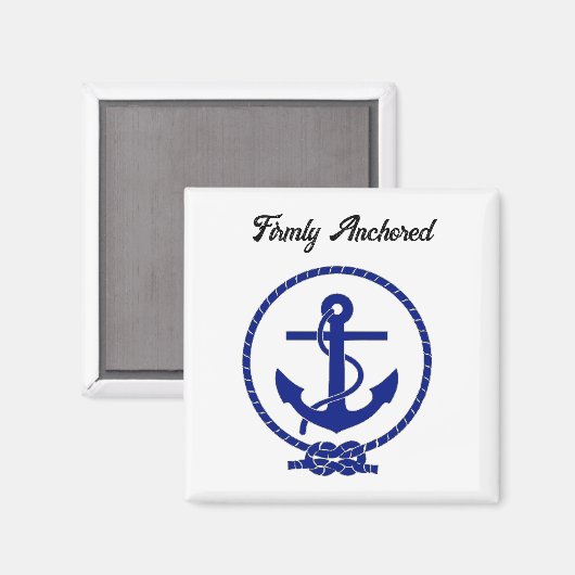 Stevig verankerd nautisch anker kustkunstwerk magneet (Voorkant / Achterkant)