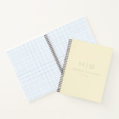 Stevig Zacht Licht Pastel Beige Crème Gele Kleur Notitieboek (Binnen)