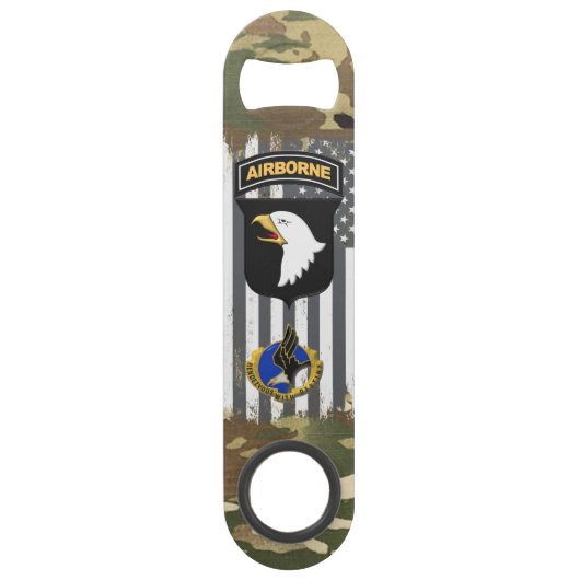 stevige 101e luchtverkeersdivisie speed flessenopener (Voorkant)