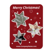 Stevige, aangepaste foto's met rode lak voor kerst magneet (Verticaal)