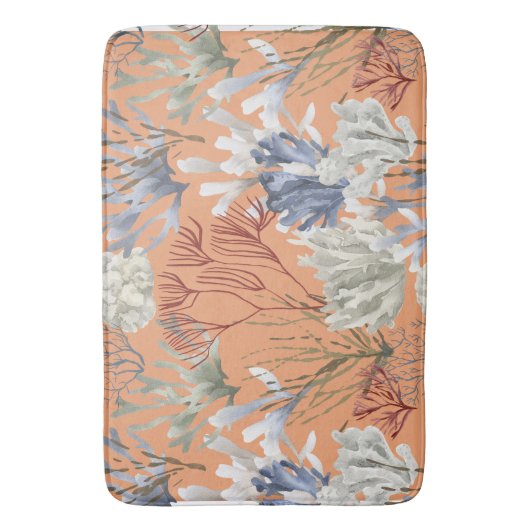 Stevige abrikozenkoralen badmat (Voorkant Verticaal)