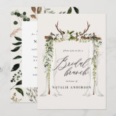 Stevige anker- en foliebridale douche save the date (Voorkant / Achterkant)