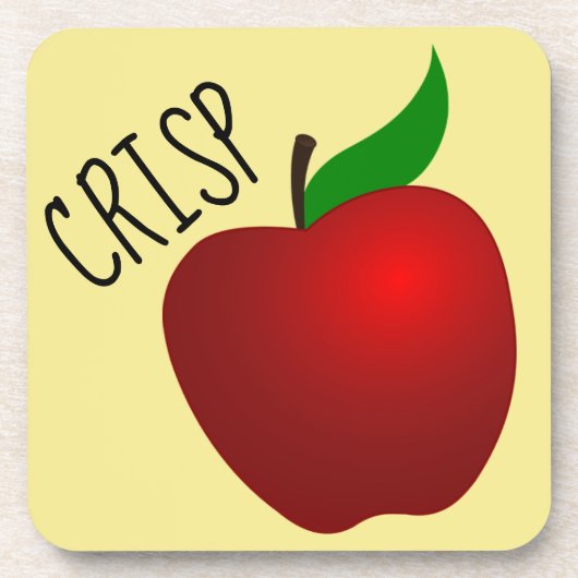 Stevige Apple Plastic onderzetters met kurk terug (Voorkant)