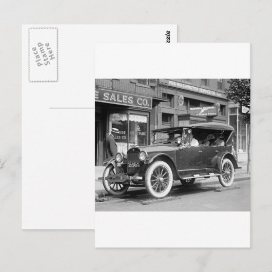 Stevige banden, 1922 briefkaart (Voorkant / Achterkant)