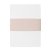 Stevige Blush Bruiloft Uitnodigingen Wikkel (Achterkant Voorbeeld)