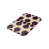 Stevige bolvormige vormen, bruin tinten patroon. badmat (Gekanteld)