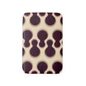 Stevige bolvormige vormen, bruin tinten patroon. badmat (Voorkant Verticaal)