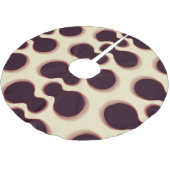 Stevige bolvormige vormen, bruin tinten patroon. kerstboom rok (Gekanteld)