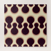 Stevige bolvormige vormen, bruin tinten patroon. legpuzzel (Horizontaal)