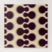 Stevige bolvormige vormen, bruin tinten patroon. legpuzzel (Verticaal)