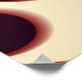 Stevige bolvormige vormen, bruin tinten patroon. poster (Hoek)