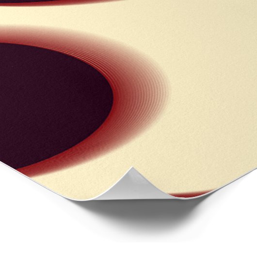 Stevige bolvormige vormen, bruin tinten patroon. poster (Hoek)