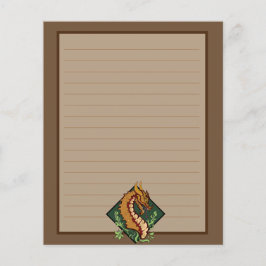 Stevige bruine draak