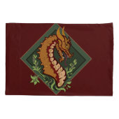 Stevige bruine draak kussensloop (Achterkant)