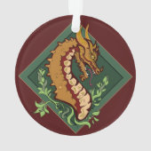 Stevige bruine draak ornament (achterkant)