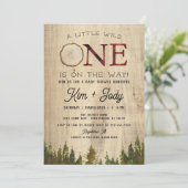 Stevige buffel controleert één Baby shower Kaart (Staand voorkant)