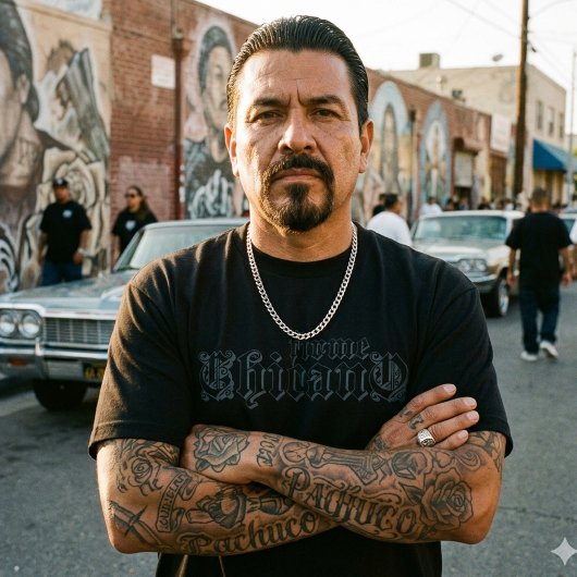 Stevige Chicano Zwarte T-Shirt 