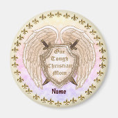 Stevige Christelijke aangepaste naam mam Magneet (Voorkant)