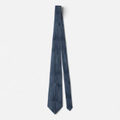 Stevige denim look heren stropdas (Voorkant)