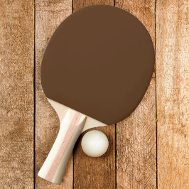 Stevige diep bosbruine kleur tafeltennisbatje