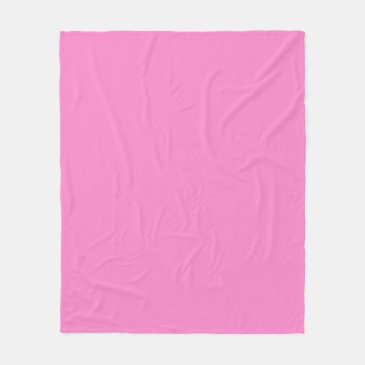 Stevige effen Taffy Roze Fleece Deken (Voorkant)