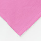 Stevige effen Taffy Roze Fleece Deken (Hoek)
