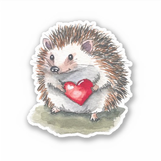 stevige egel sticker (Voorkant)