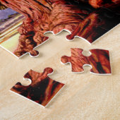 Stevige Eiken Legpuzzel (Zijkant)