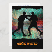 Stevige en grove boxing in de ring kaart (Voorkant / Achterkant)