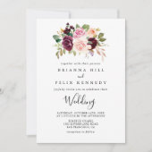 Stevige Floral botanische voor- en achterkant Kaart (Voorkant)