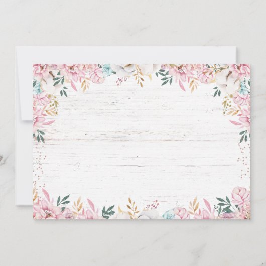 Stevige Floral en pijlen brengen een boek mee Kaart (Achterkant)