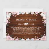 Stevige Floral en pijlen brengen een boek mee Kaart (Voorkant)