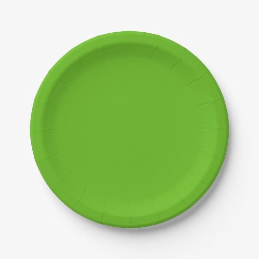 Stevige groene papieren borden. bordje (Voorkant)