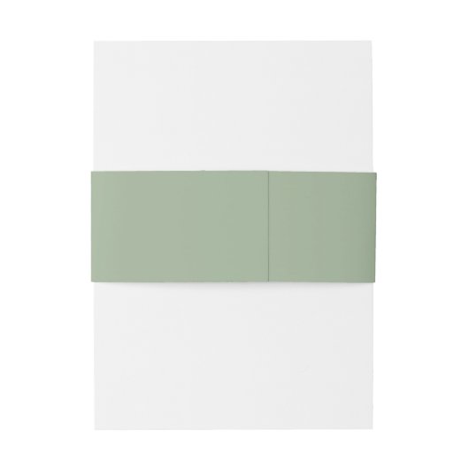 Stevige Groene Rustieke Monogram Gepersonaliseerde Uitnodigingen Wikkel (Achterkant Voorbeeld)