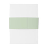 Stevige Groene Rustieke Monogram Gepersonaliseerde Uitnodigingen Wikkel (Achterkant Voorbeeld)