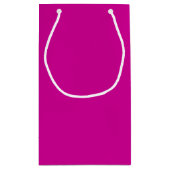 Stevige helder magenta klein cadeauzakje (Achterkant)