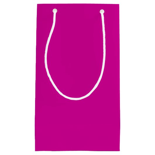 Stevige helder magenta klein cadeauzakje (Voorkant)