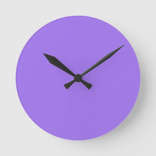 Stevige heldere lavendel paarse wandklok (Voorkant)