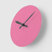 Stevige heldere roze roze wandklok (Hoek)