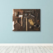 Stevige Inspirerend schroot Canvas Afdruk (Insitu (Houten vloer))