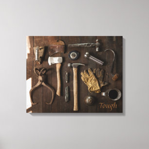 Stevige Inspirerend schroot van Canvas Afdruk