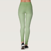 Stevige jade groene celadon leggings (Achterkant)