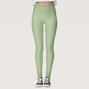 Stevige jade groene celadon leggings