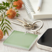 Stevige jade groene celadon sleutelhanger (Voorkant Rechts)